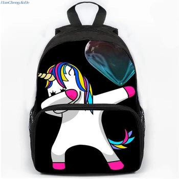

13 Inch Children School Bag light Weight Girls Backpack fancy Unicorn printing backpack girls mochila escolar kindergarten bag