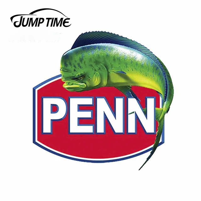 Jump Time 13 x 12.9cm For Penn Sticker Fishing Car Stickers on Car