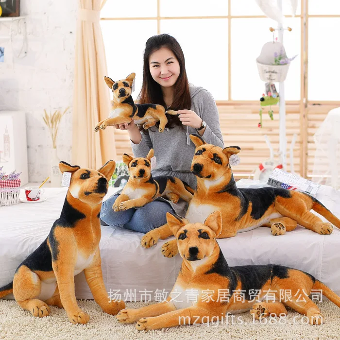 

Plush Doll Model Decorative Pattern Dogs Birthday Gift Realistic Puppy