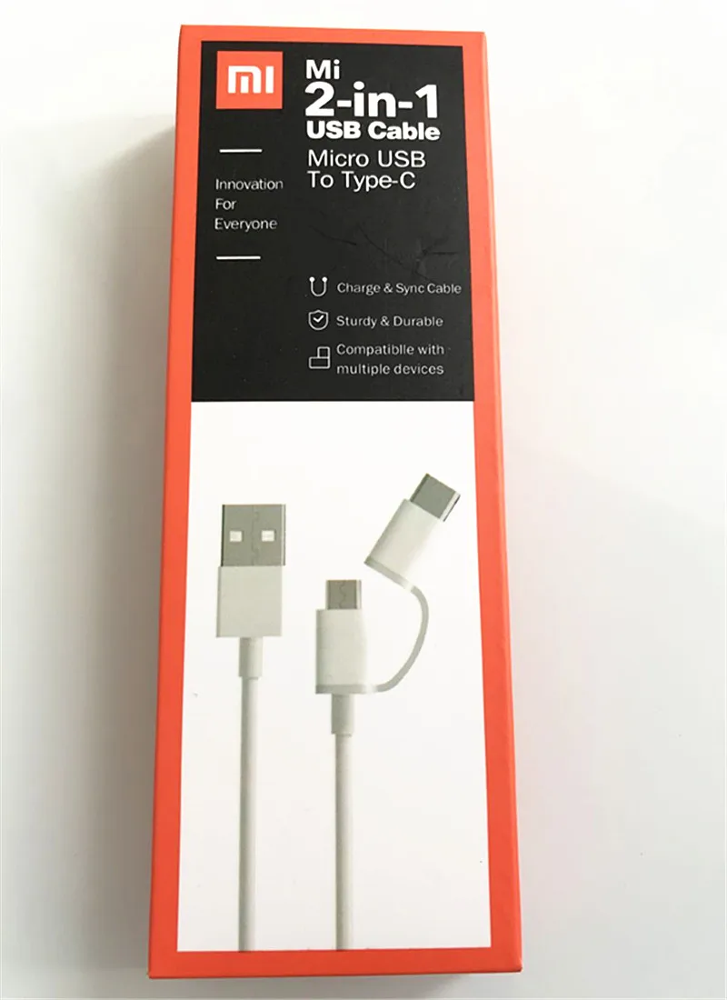 Многофункциональный USB кабель XIAOMI 2 в 1 для быстрой зарядки и синхронизации данных