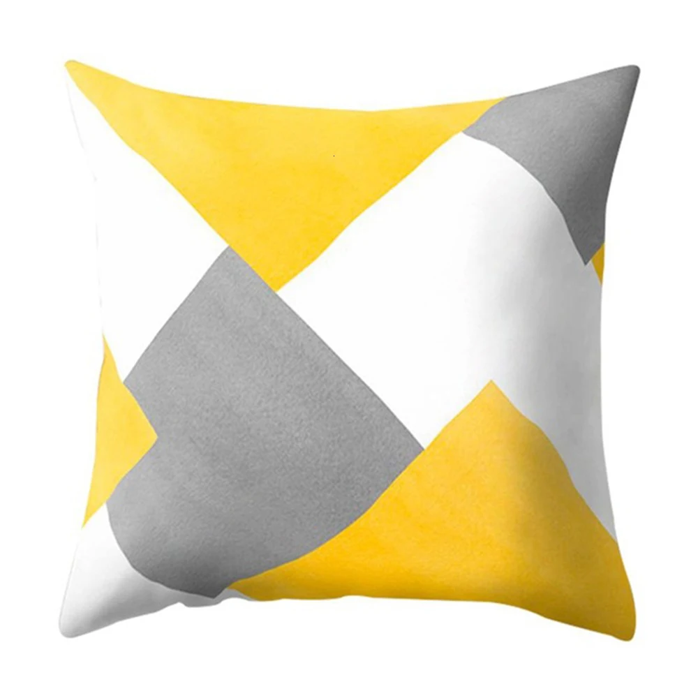 Подушка полиэстер Геометрическая Подушка Желтый Ананас декоративная наволочка для подушки для дивана с принтом подушка для сиденья