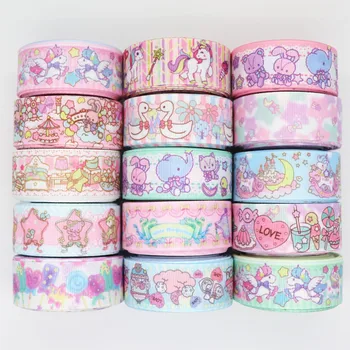 

10 Yards 1'' 25MM Cute Animals Printed Grosgrain Ribbons For Hair Bows DIY Handmade Materials Y2020051501