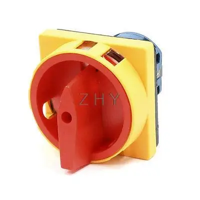 

ON-OFF 2 Positions Locking Cam Combination Changeover Switch AC 660V 20A