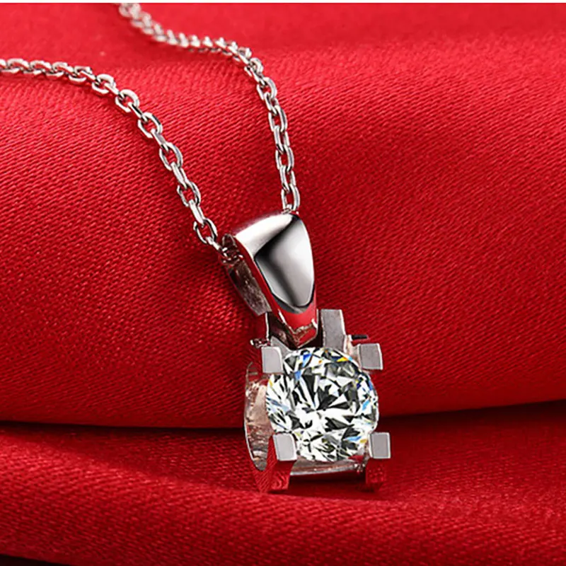 0.22ct Ручной работы 18K золото натуральный алмаз кулон ожерелье для женщин