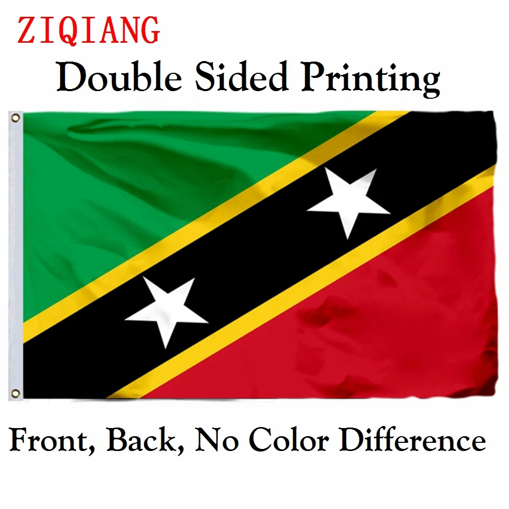 

Saint kit and Nevis 1983 Flag 3x5ft Polyester Flying Size 90x150cm Custom High Quality Double Sided Printing Banner