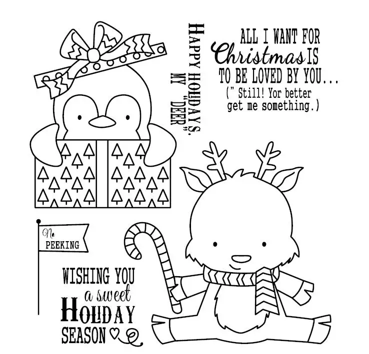Happy holiday Clear Stamp Or stamp for DIY Scrapbooking/Card Making/Kids Fun Decoration Supplies | Дом и сад