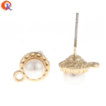 

Cordial Design 50Pcs 9*11MM Jewelry Accessories For Earrings/Stud Earring/Zinc Alloy/Imitated Pearl/Hand Made/Earring Findings