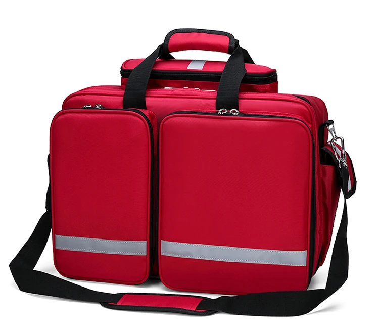 First Aid Medical Bag Isolation Multi-pocket Portable Messenger Nylon Bag Emergency Medical Rescue Safety Outdoors Family Travel (1)