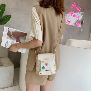 

Mini Bag Female 2020 New Style Korean-Style Transparent Shoulder Bag Fashion Cross-Body Ins Chain Phone Bag