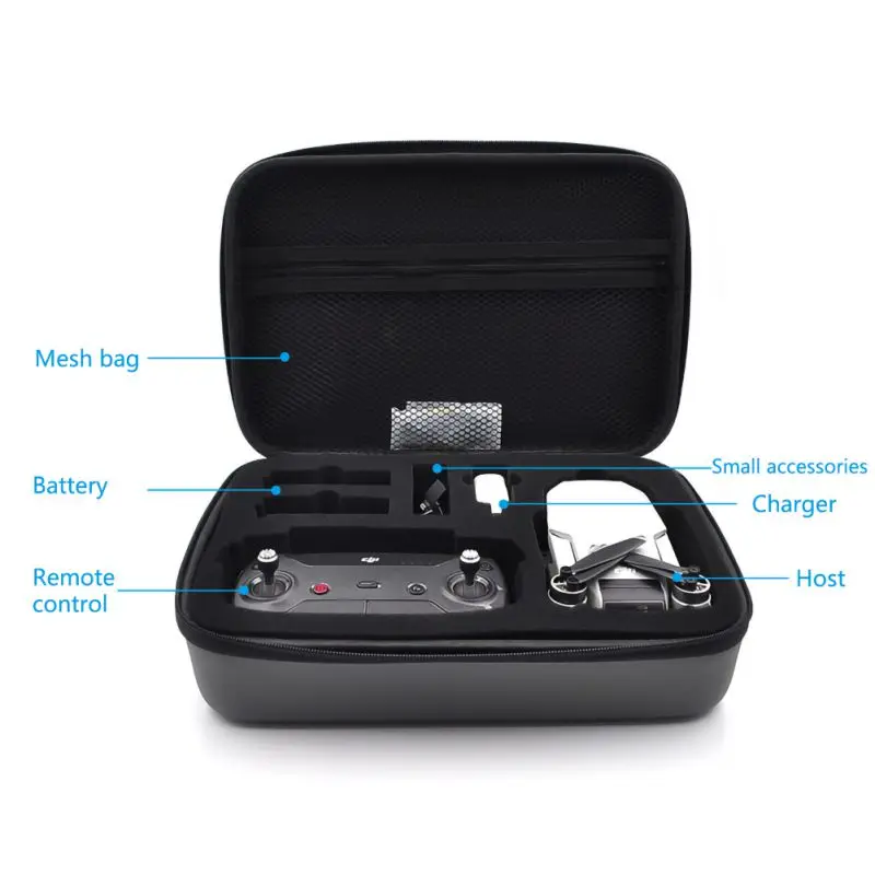 Для DJI Mavic Mini PU портативная водонепроницаемая сумка для хранения на молнии легкая с защитой от царапин