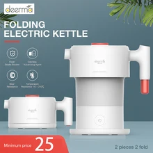 Xiaomi Deerma 0.6L складной портативный Электрический чайник для воды ручной Электрический колба для воды горшок автоматическое отключение защита чайник
