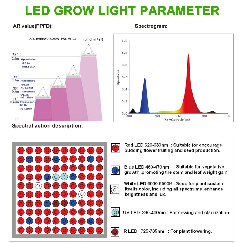 Phytolamp 1000W светодиодный Grow светильник таймер Фито лампы для растений рассады дома