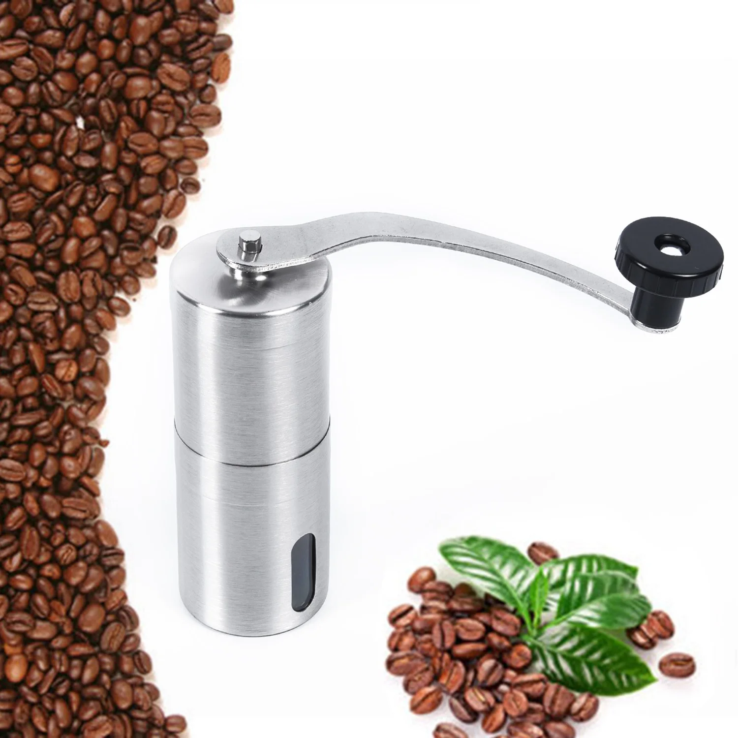 1 шт. тонкий керамический заусенец рукоятка ручная кофемолка Bean портативная мельница Silve