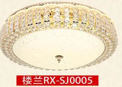 RX-SJ0005 Современные светодиодные потолочные светильники с регулируемой яркостью, потолочные светильники, роскошные железные K9 хрустальные светильники D50cm 36W для гостиной/виллы - Цвет корпуса: RX-SJ0005