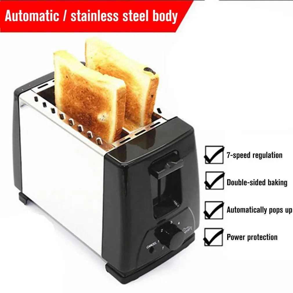 

Automatic Toaster Household Sandwich Maker Multifunctional Breakfast Machine Stainless Steel Spit Driver Oven Hot Plate Oven CE