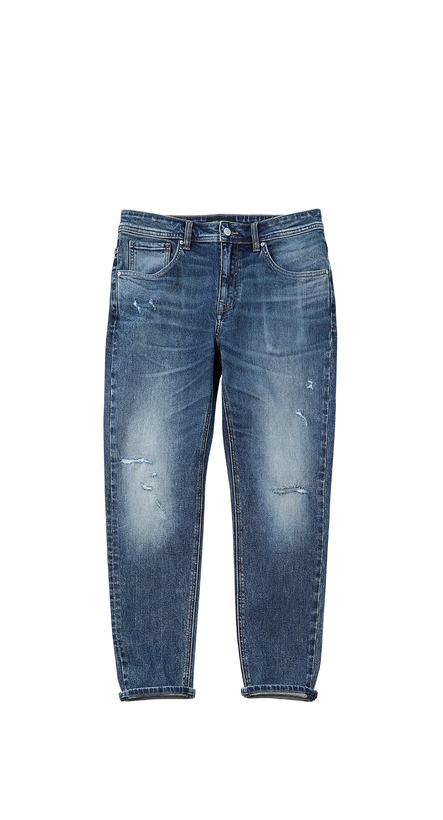 Мужские облегающие джинсы SIMWOOD, рваные джинсовые брюки, штаны из денима,, уличная одежда батальных размеров, 190019