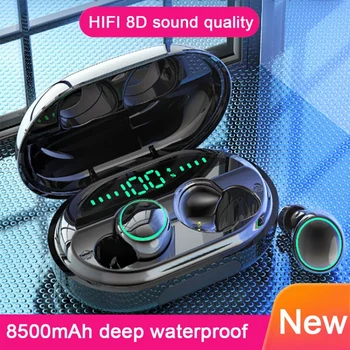 

TWS Bluetooth 5.0 Wireless Headphones Touch Control Wireless Earphones Waterproof Bluetooth Earbuds HIFI Stereo Sound Earphones