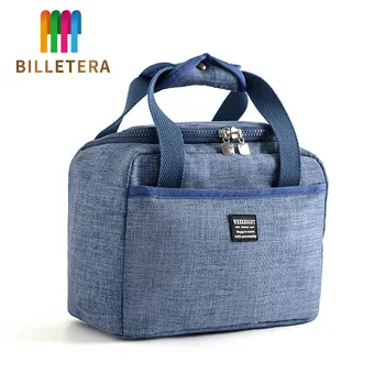 

Portable Lunch Bag Thermal Insulated Lunch Box Tote Cooler Handbag Bento Pouch Dinner Container School Office Food Storage Bags