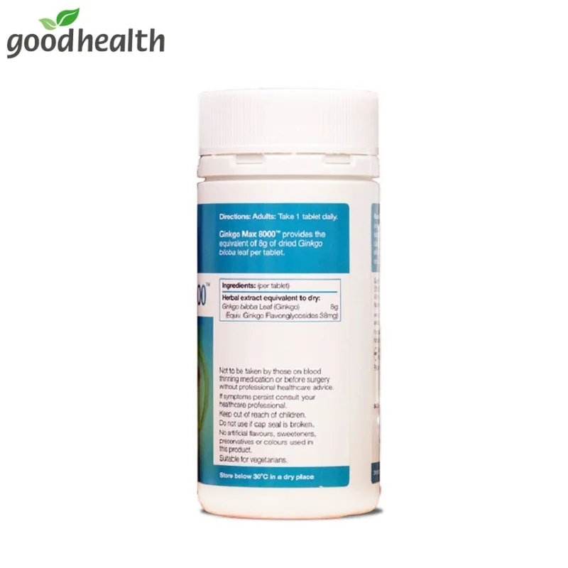 Good Health Ginkgo Max 8000 Brain Tonic 120 Tablets  (6)