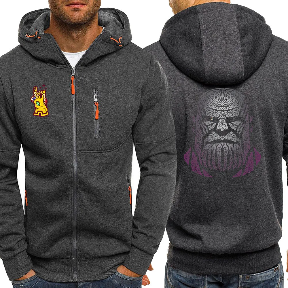 Толстовка Thanos The Avengers, осенняя, горячая Распродажа, модная толстовка, худи для мужчин, повседневные куртки на молнии, спортивный костюм в стиле хип-хоп, пальто в стиле Харадзюку - Цвет: dark gray6