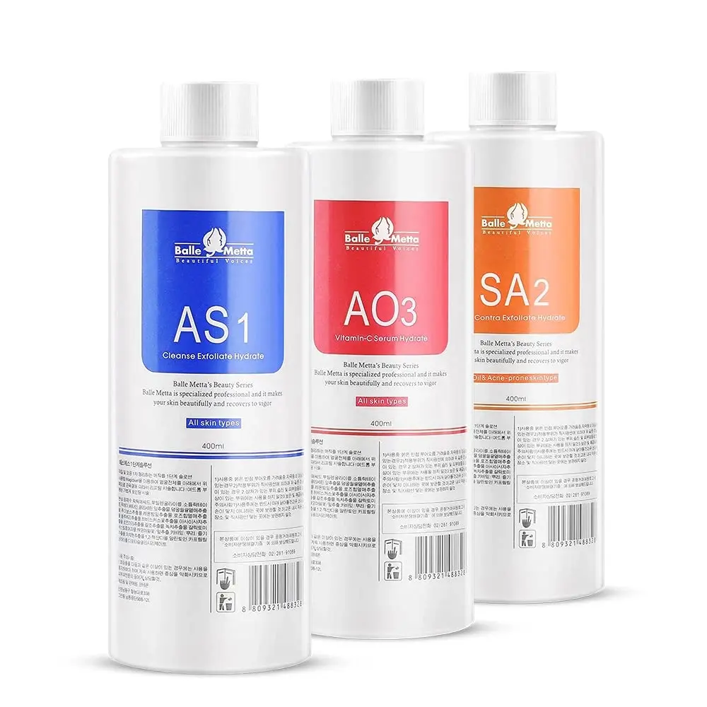 New AS1 SA2 AO3 Aqua Peeling Solution 400ml Hydra Dermabrasion Face Clean Facial Cleansing Blackhead Export Liquid Beauty Salon |