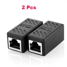 2 Pack RJ45 Coupler ethernet cable coupler LAN connector inline Cat7/Cat6/Cat5e Ethernet Cable Extender Adapter Female to Female