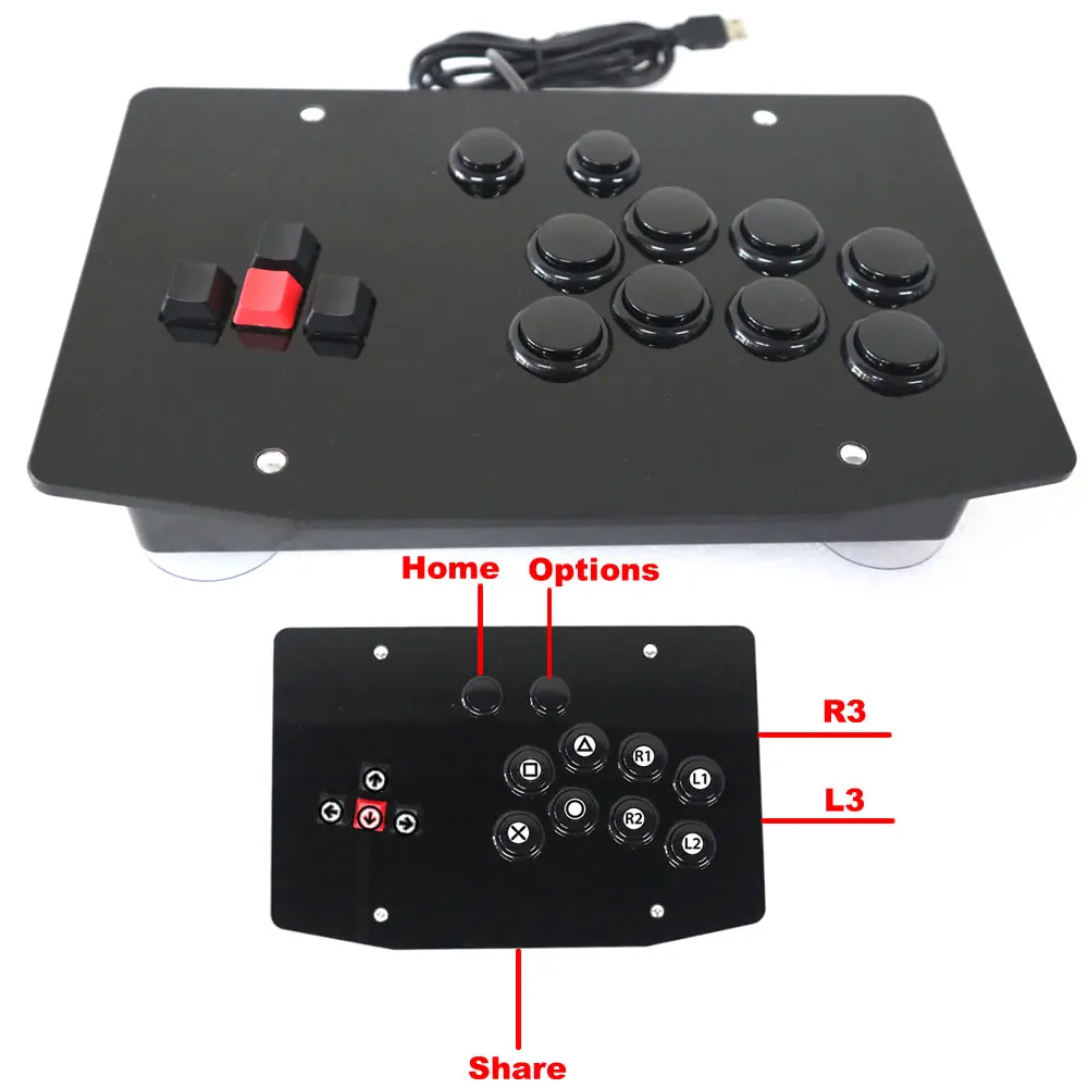 

RAC-J500K-P4 клавиатура Arcade Fight Стик игровой пульт дистанционного управления Джойстик для PS4/ПК