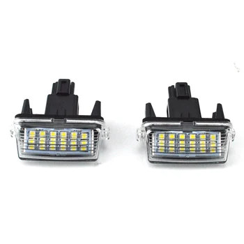 

2pcs Lamp Waterproof License Plate Lights Assembly PC 18 LED Car Durable Super Bright Easy Install Reliable Camry