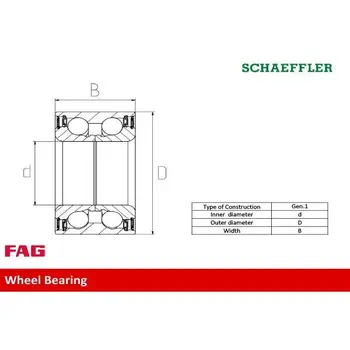 

Bearing set speed. Pen \ Citroen Jumper Fiat Ducato all 02 FAG 713690930