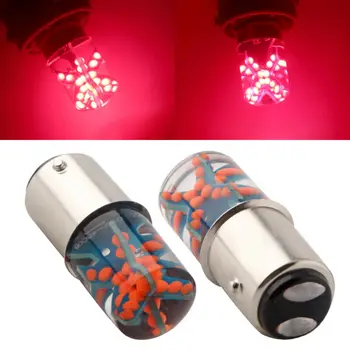 

Brake Lamp LED Bulb DC12V 160LM 2 modes 2Pcs BAY15D COB Car Flash Light