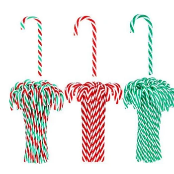 

Christmas Plastic Candy Cane Twisted Christmas Candy Cane Christmas Tree Hanging Ornaments for Christmas Decoration