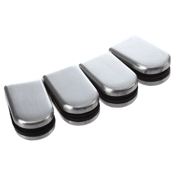 

4X Stainless Steel Glass Clamp Holder For Window Balustrade Handrail 53*33*20 mm