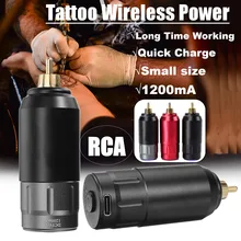 1200mA новая ракета тату мини беспроводной источник питания для татуировки роторная машинка ручка RCA соединение тату источник питания