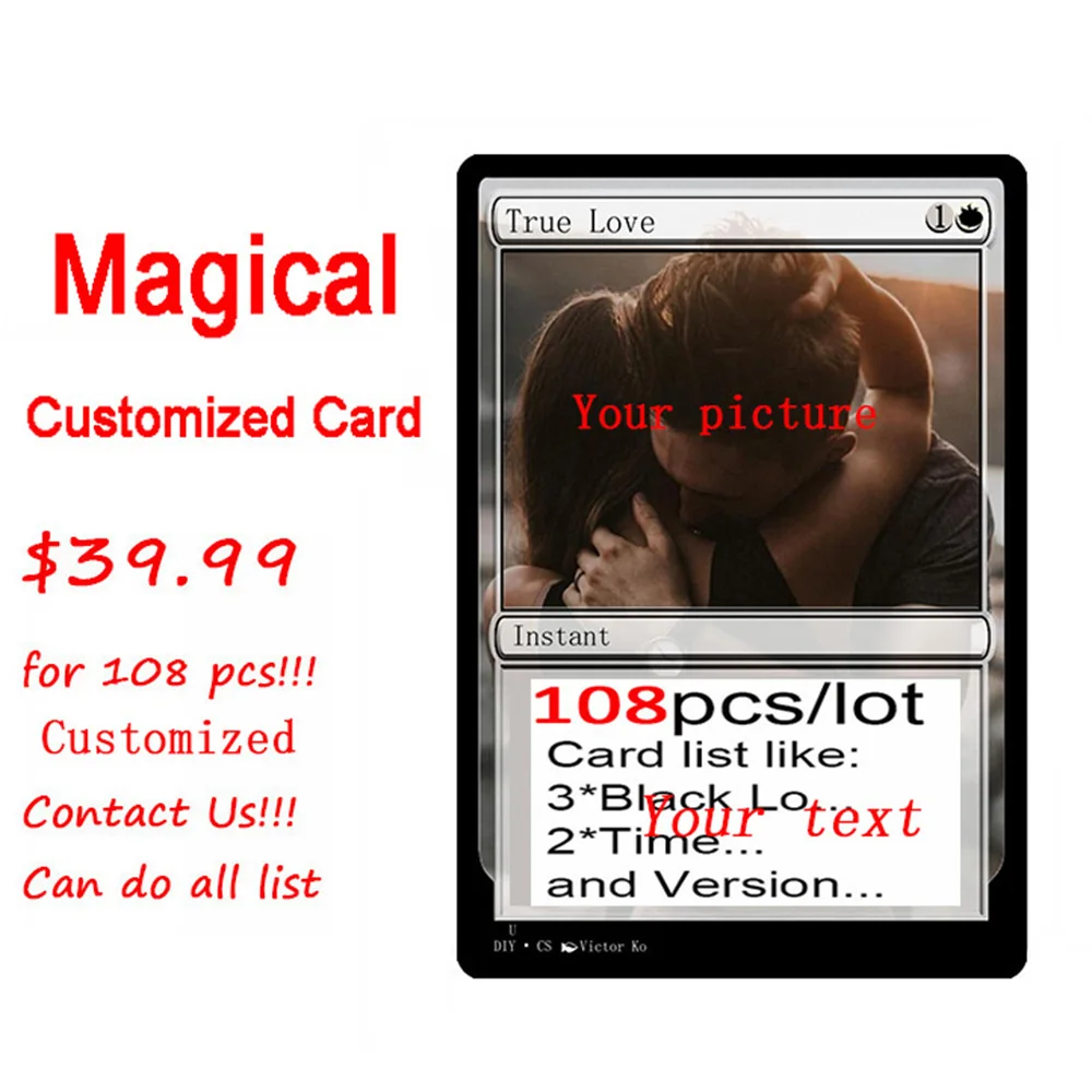 108pcs Cutomized proxy card Board Games