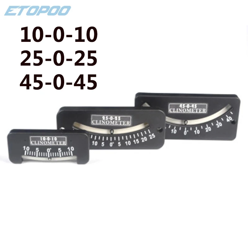 ETOPOO Avalanche Danger Slope Meter Trail Inclinometer Pitch and Slope Locator Heel Angle Clinometer Modern Boats Mount