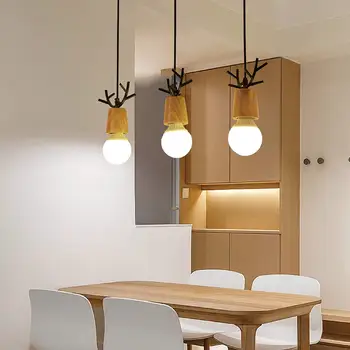 

220V E27 Modern Pendant Light Restaurant Pendant Lamp Bar Home Fixture Living Room Home Decoration Indoor Lighting 1/3/5 Heads