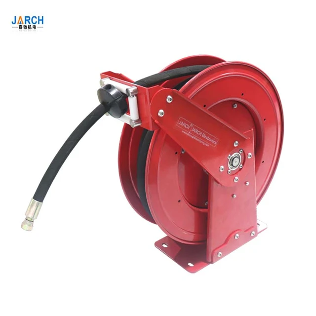 Self-retracting Garden Air Water Hydraulic 100ft Hose Reel Heavy