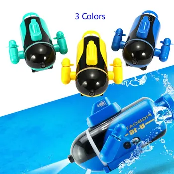 

Mini Radio Racing RC Submarine Remote Control Boat Toy Gift With LED Light Light RC Toy Gift Colors Waterproof