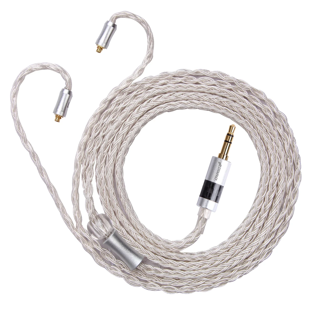 FDBRO 16 Cores Silver Plated Earphone Upgrade Wire Headphone Cable 2.5/3.5/4.4mm With MMCX IE80 IM 2Pin 0.78mm A2DC Cable images - 6