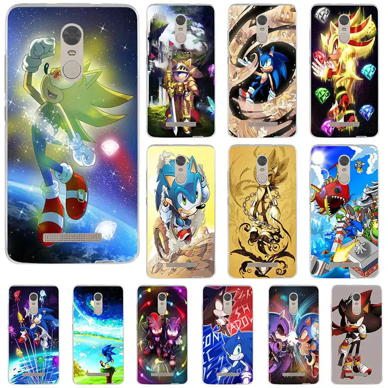 Soft TPU Silicone Cell Phone Cases for Xiaomi Redmi Note 2 3 3S 4 4A 4X 5A 5 Pro Plus Shell Fashion Cartoon Sonic Tails Cover | Мобильные