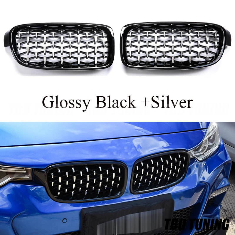 

Meteor Shower Style Kindey Grille For BMW 3 Series F30 2012 2013 2014 2015 2016 2017 Front Grills 318i 320i 330i 328i 320d 340i
