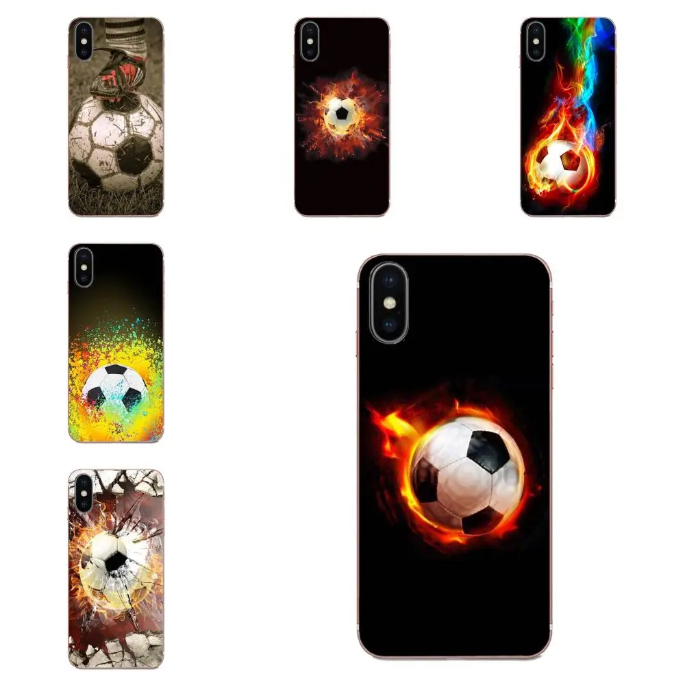 Для Galaxy Grand A3 A5 A7 A8 A9 A9S On5 On7 Plus Pro Star 2015 2016 2017 2018 мягкий Куинн телефон Fire футбол мяч |