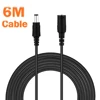 Cable de extensión para cámara CCTV, Cable de extensión de 12 voltios de CC, 12 V de CC, 6 metros, 10M, 5,5mm x 2,1mm/20 pies ► Foto 1/6