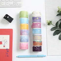 MINKYS – ruban adhésif Washi pour Scrapbooking, 5M, Kawaii, bande adhésive décorative pour Journal, papeterie de matériel pour livre à main 