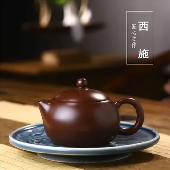 

Factory Direct Yixing Teapot Raw Ore Purple Zhu Mud Xi Shi Pure Hand-made Teapot Tea Set Gift Box Packaging Custom Gift