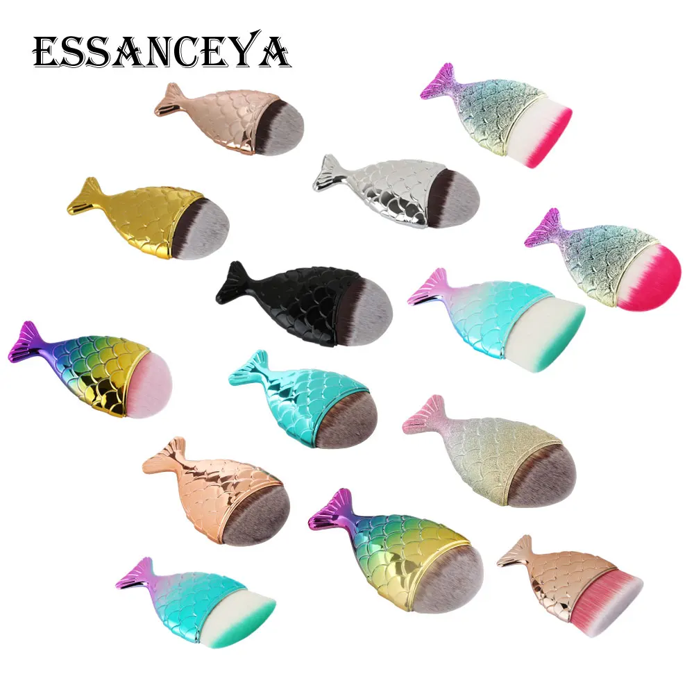 MAANGE-1Pcs-Professional-Mermaid-Makeup-Brush-Fish-Tail-Powder-Foundation-Cosmetic-Tools-Makeup-Tools-Kit-Blush