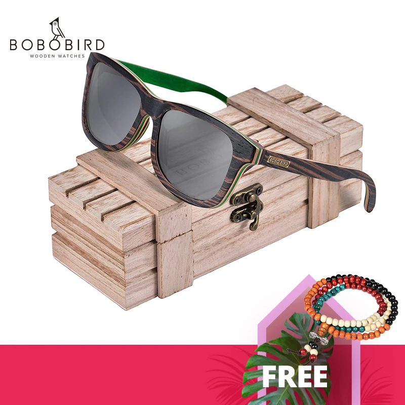 Мужские и женские солнцезащитные очки lunette de soleil BOBOBIRD поляризационные