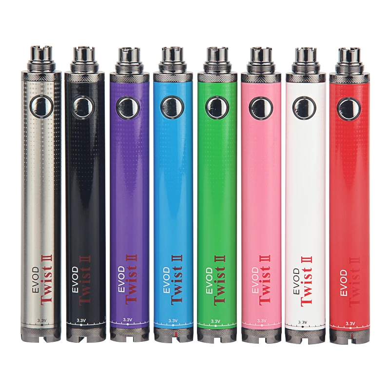 1 шт. EVOD Twist II 2 vaporizador переменное напряжение 3,3 V~ 4,8 V vape мод электронная сигарета vape для электронной сигареты EGO 510 Атомайзер