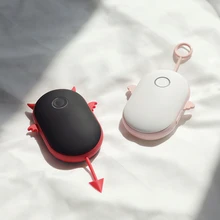 Длительный срок службы Мини карманный нагреватель полномочия банка грелка для рук для usb-порта для зарядки через Перезаряжаемые ручной работы из хлопка с кроликами для путешествий Handy нагреватель 2400/4000mAh 5V