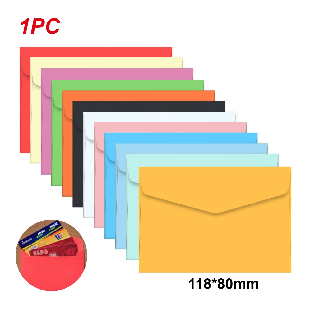 

1pc /lot Candy color mini envelopes DIY Multifunction Craft Paper Envelope For Letter Paper Postcards School Material